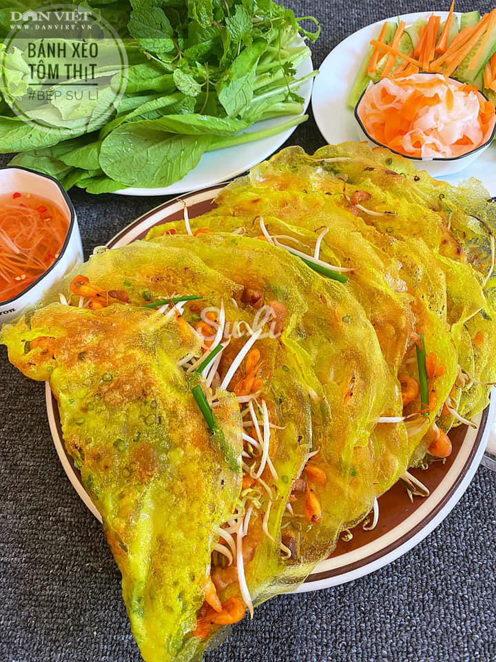 Vào bếp làm món Bánh xèo giòn rụm thưởng thức cùng cả nhà - Ảnh 4. Vào bếp làm món Bánh xèo giòn rụm thưởng thức cùng cả nhà - Ảnh 4.