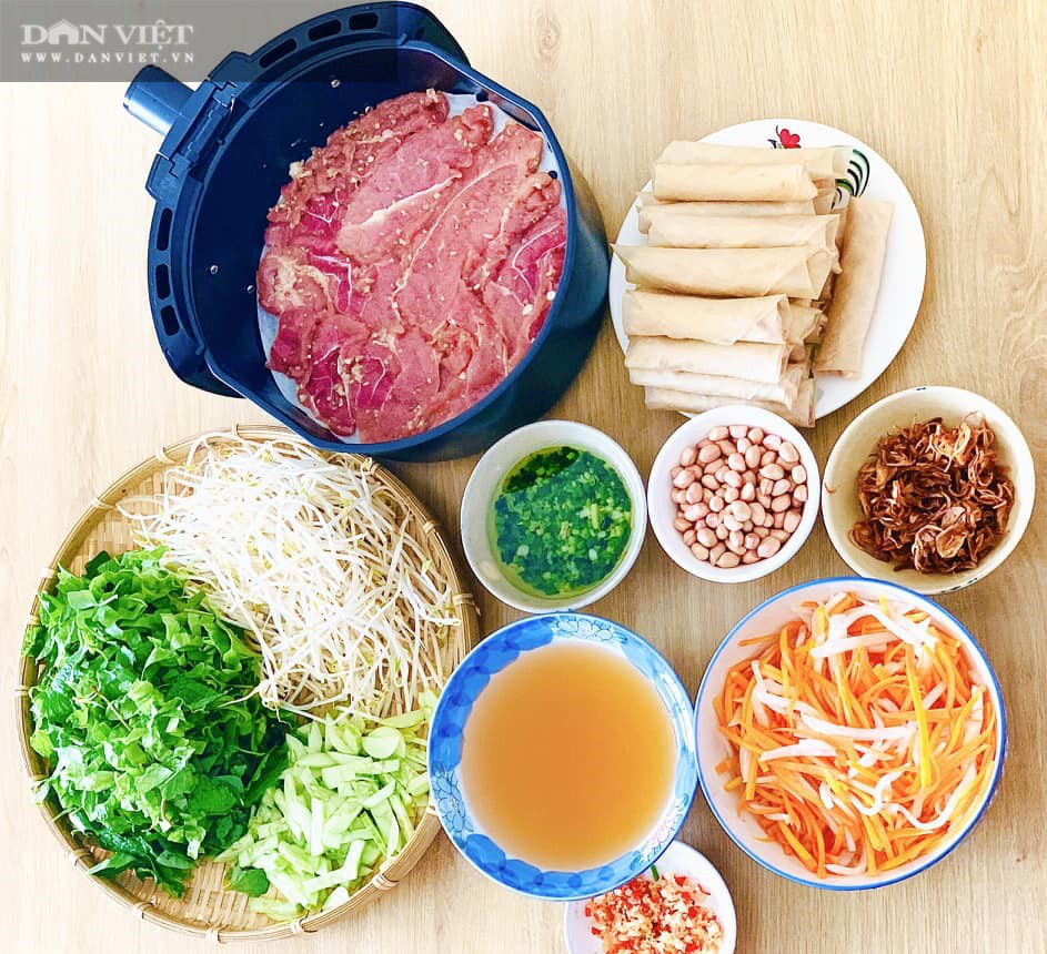 Bí quyết làm bún thịt nướng thơm ngon bằng nồi chiên không dầu - Ảnh 3. Bí quyết làm bún thịt nướng thơm ngon bằng nồi chiên không dầu - Ảnh 3.