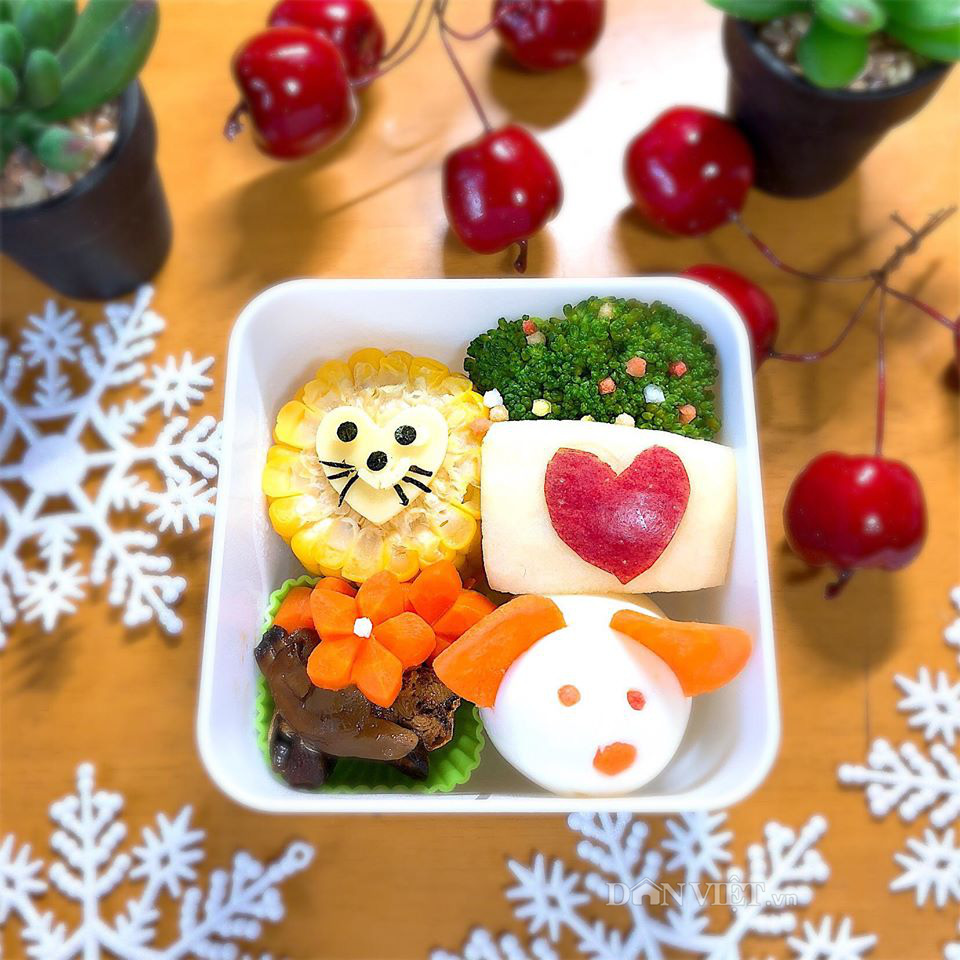 Mẹ Việt ở Nhật làm cơm bento đẹp mắt giúp con hào hứng tới trường mỗi ngày - Ảnh 2.