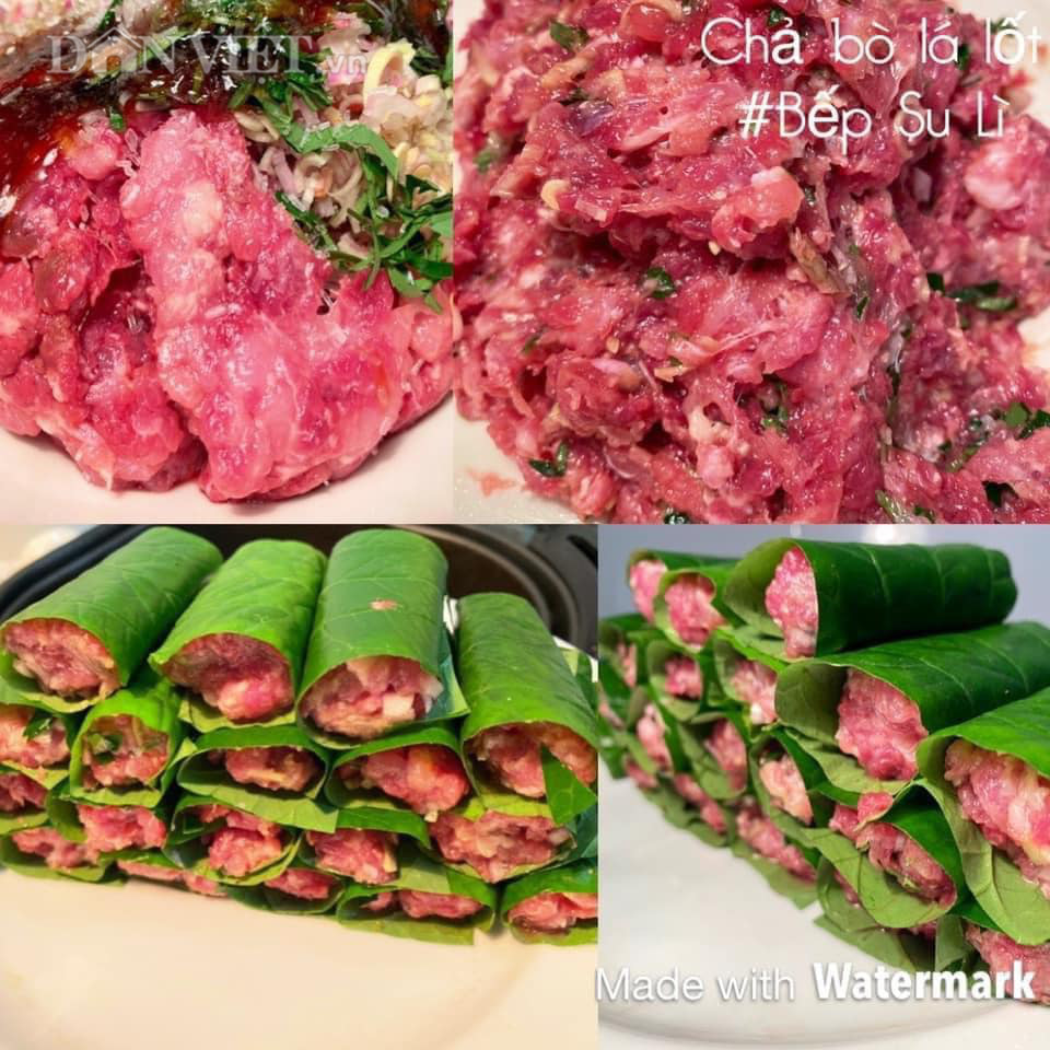 Chả bò lá lốt - Ảnh 2. Chả bò lá lốt - Ảnh 2.