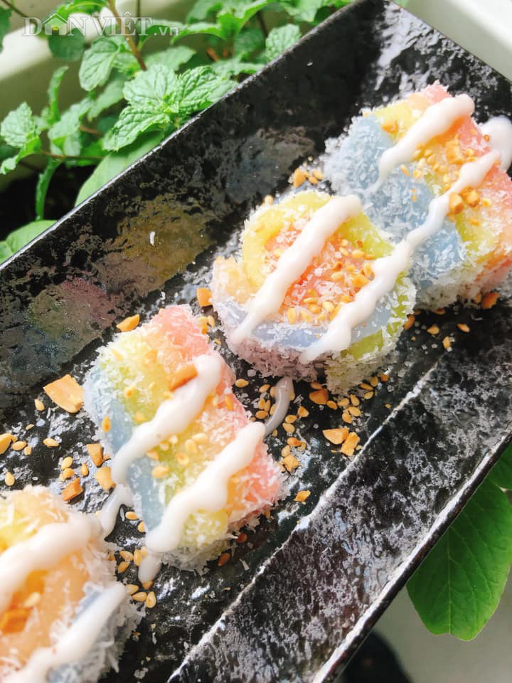 Làm món bánh "sushi" khoai mì đẹp hấp dẫn ngon mê ly - Ảnh 3. Làm món bánh "sushi" khoai mì đẹp hấp dẫn ngon mê ly - Ảnh 3.