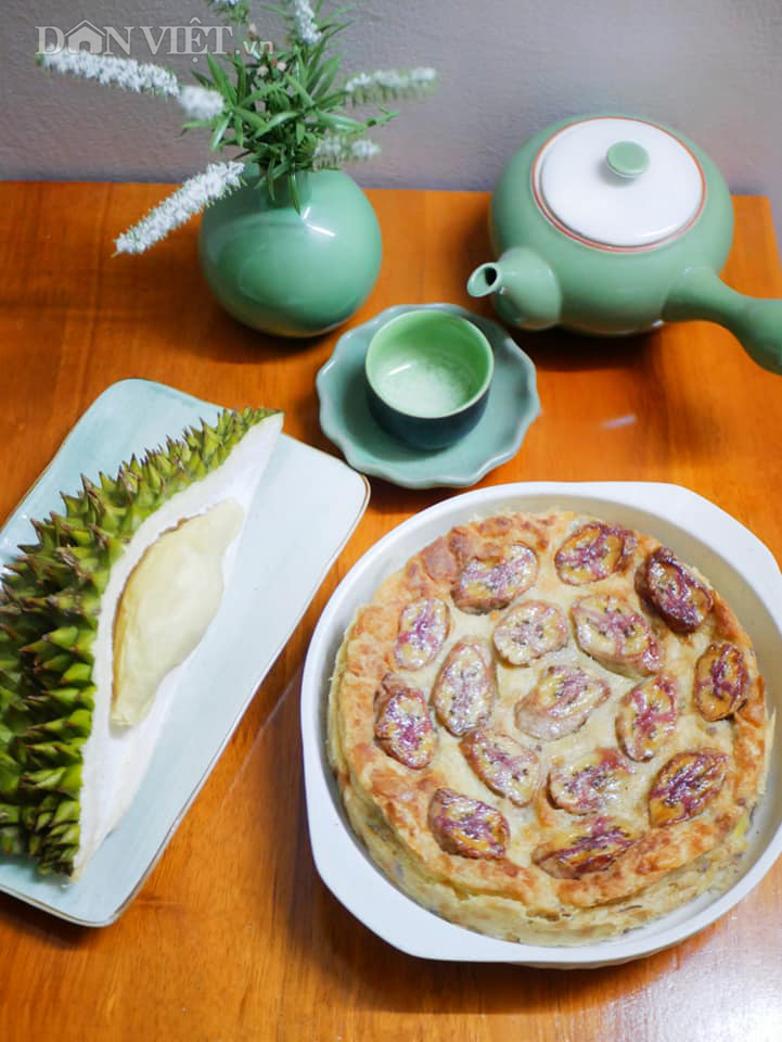Bánh chuối nướng sầu riêng thơm phức, dễ làm - Ảnh 4. Bánh chuối nướng sầu riêng thơm phức, dễ làm - Ảnh 4.