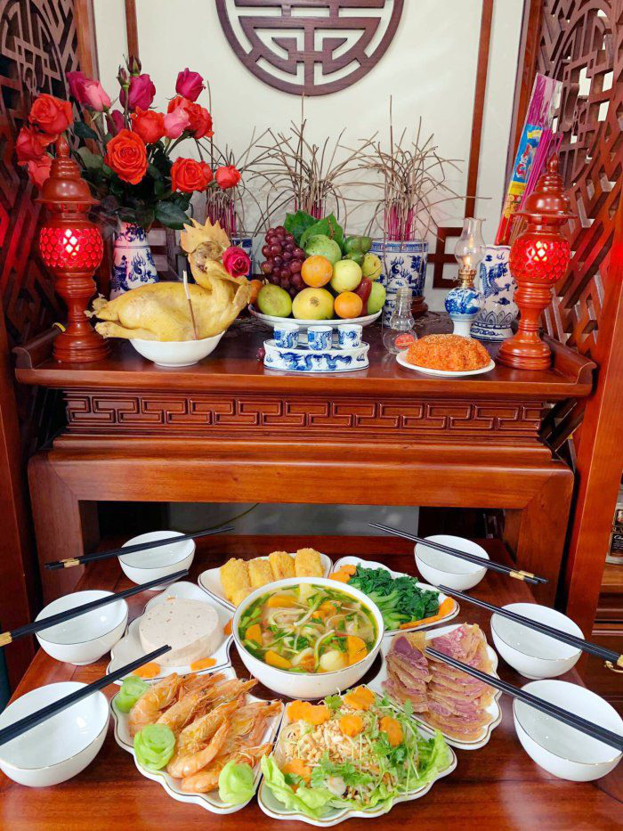 "Ngả mũ" trước, những mâm cỗ cúng Rằm tháng Giêng của chị em, cao thủ chốn nhân gian  - Ảnh 14.