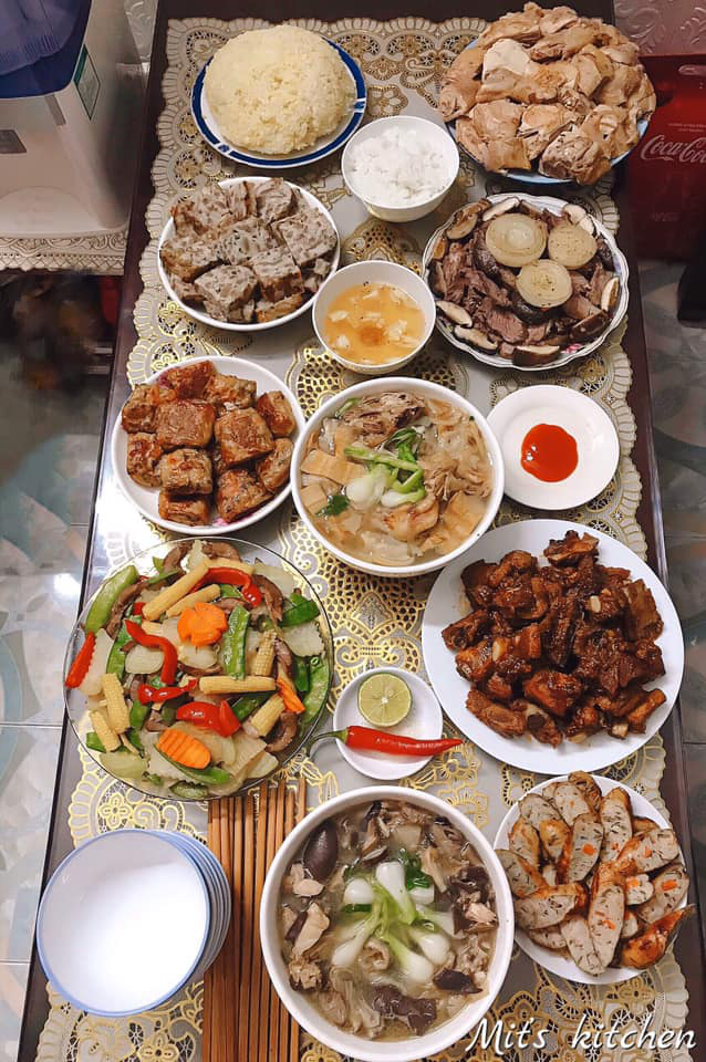 "Ngả mũ" trước, những mâm cỗ cúng Rằm tháng Giêng của chị em, cao thủ chốn nhân gian  - Ảnh 9.