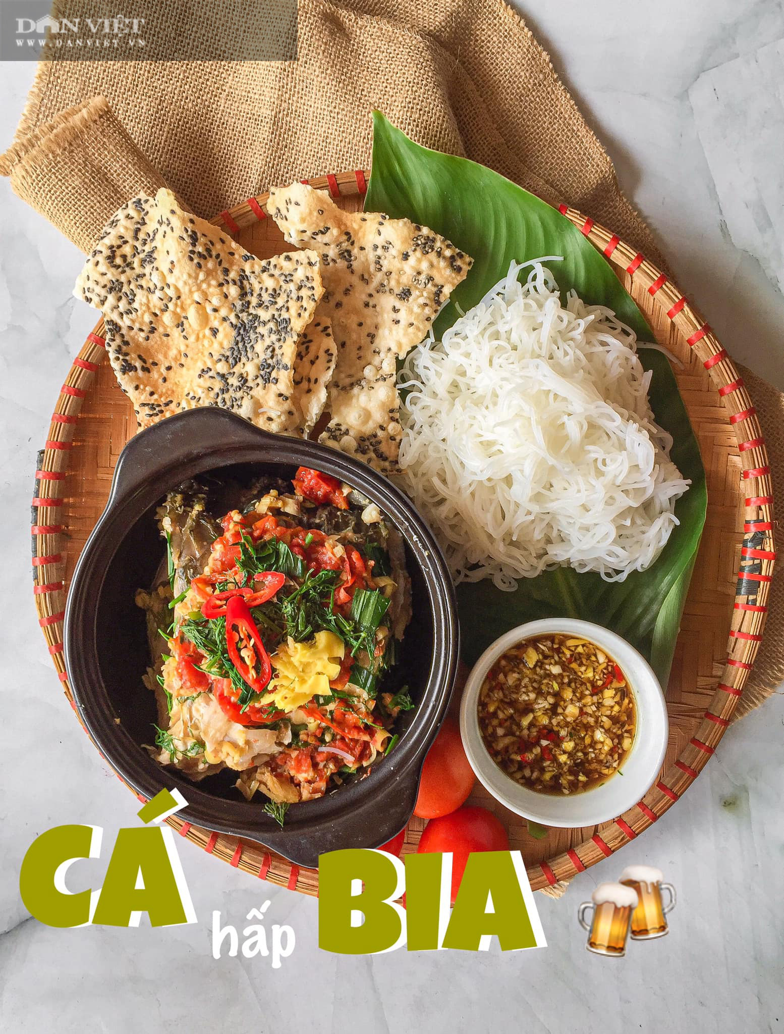 Cá hấp bia ngon ngọt đổi bữa cơm nhà - Ảnh 1. Cá hấp bia ngon ngọt đổi bữa cơm nhà - Ảnh 1.