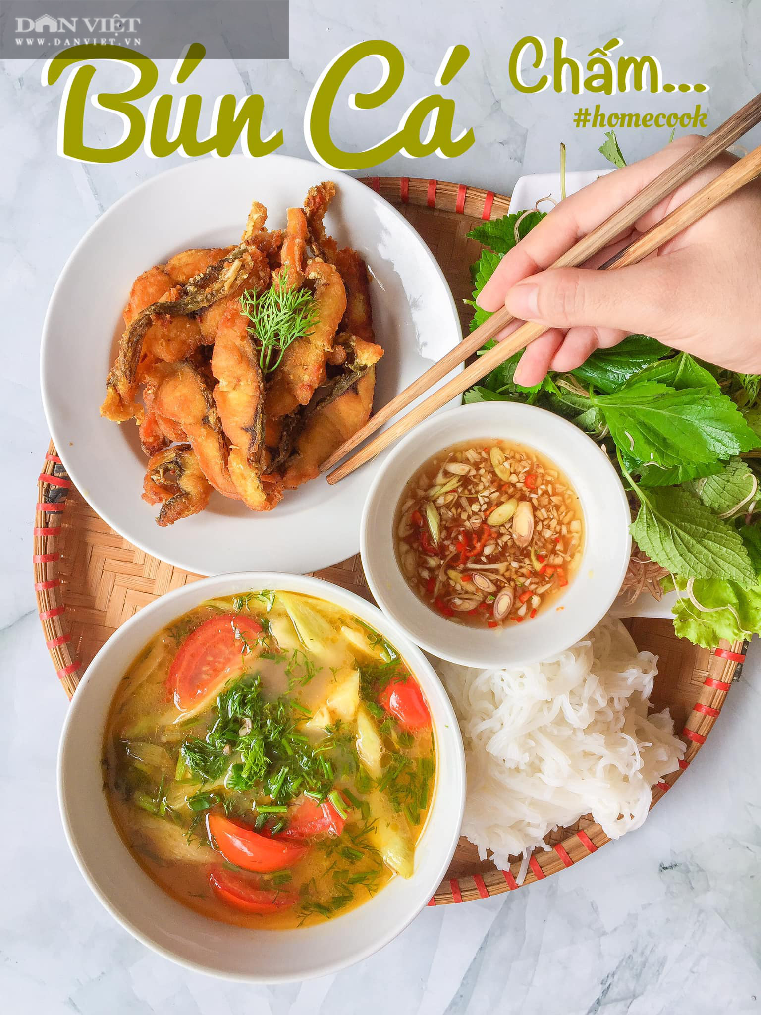 Cuối tuần mưa lạnh đổi món cho cả nhà với bún cá chấm - Ảnh 1.
