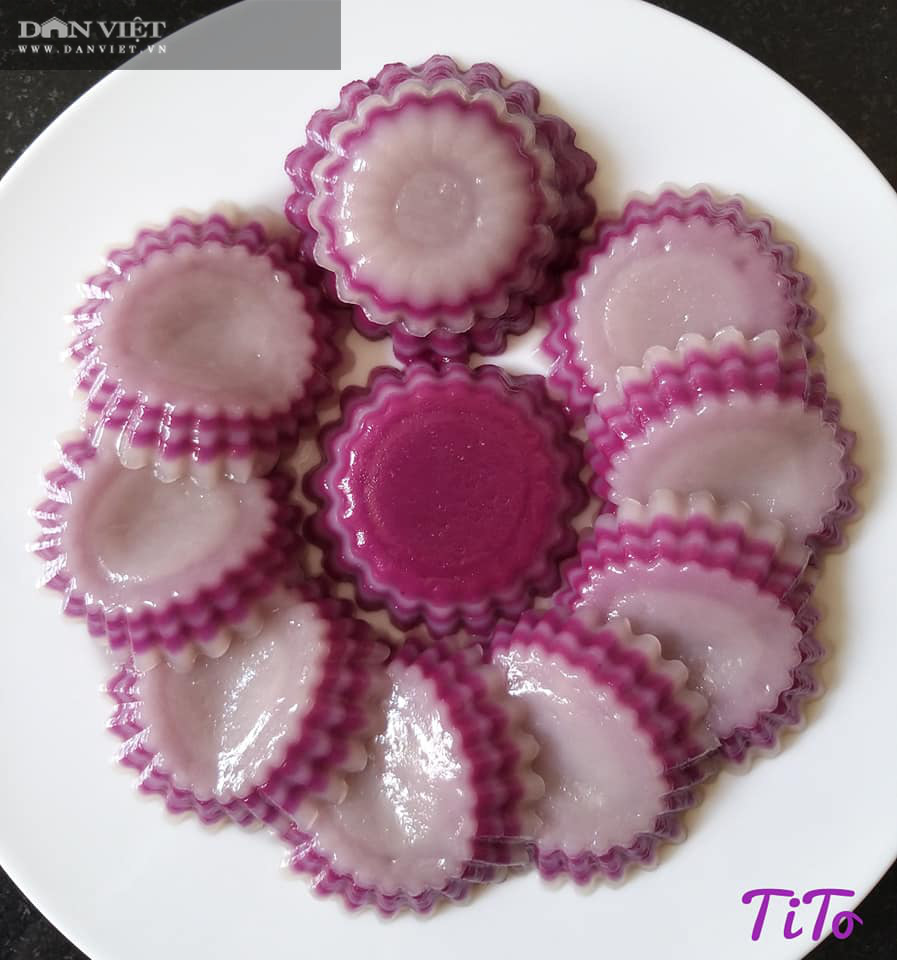 Khéo tay làm bánh da lợn lá cẩm cốt dừa đẹp lạ mắt, thơm ngon - Ảnh 6. Khéo tay làm bánh da lợn lá cẩm cốt dừa đẹp lạ mắt, thơm ngon - Ảnh 6.