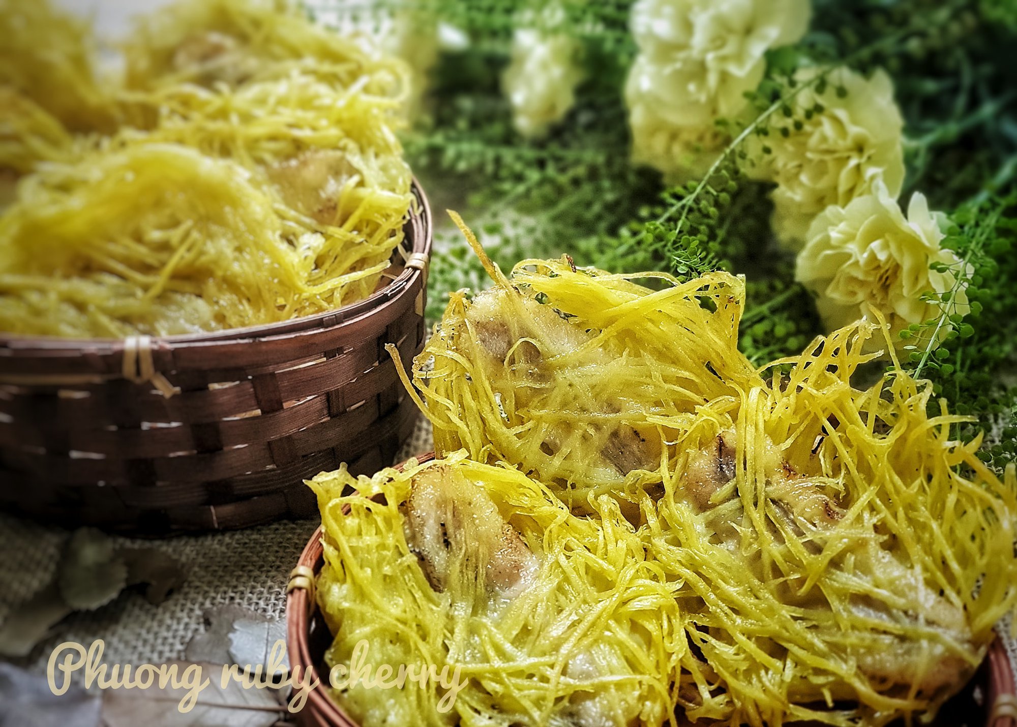 Bí quyết làm bánh khoai sợi chiên vàng ươm, giòn rụm - Ảnh 5.