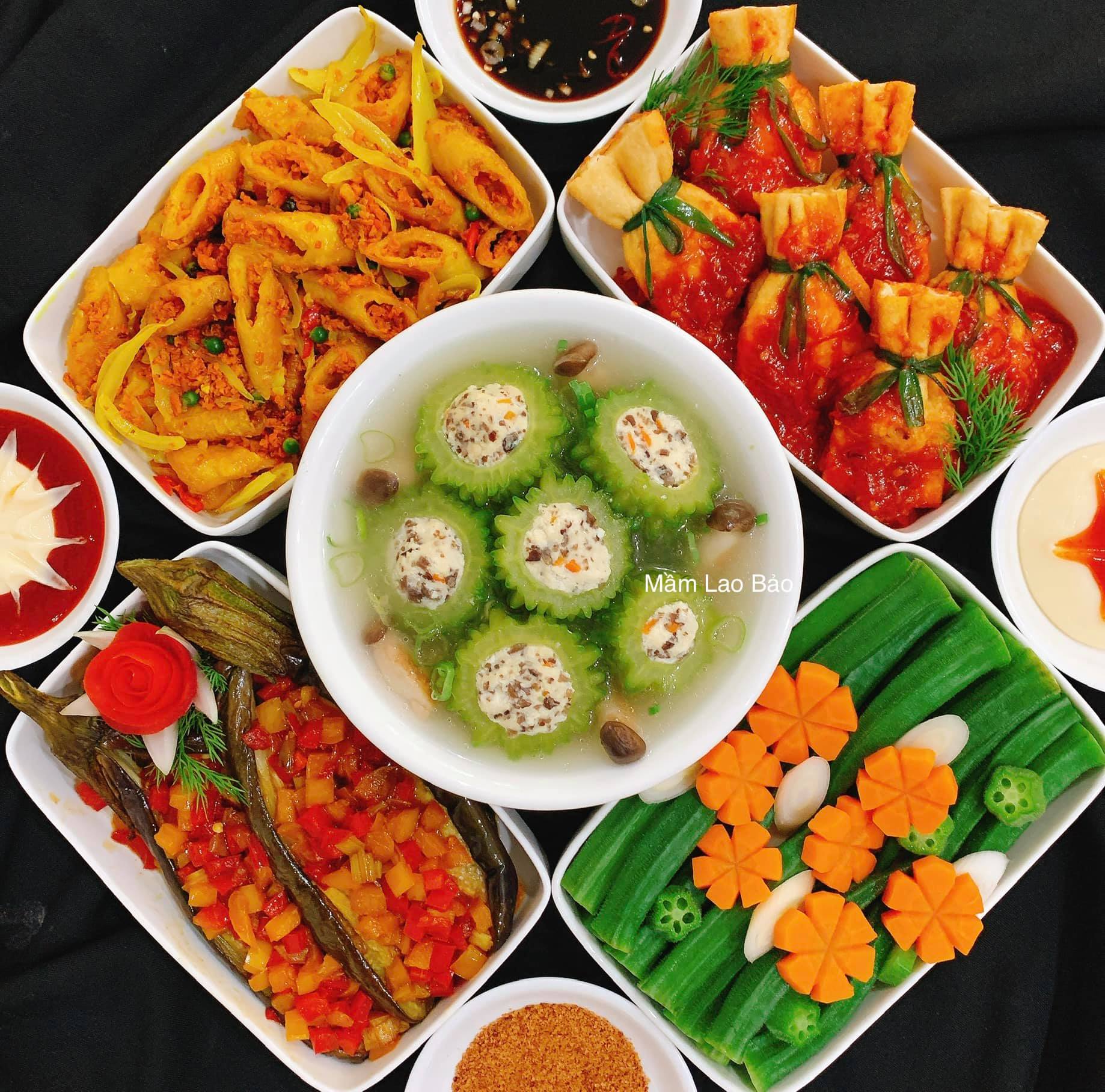 Gợi ý thực đơn mâm cơm chay cho ngày Rằm - Ảnh 1. Gợi ý thực đơn mâm cơm chay cho ngày Rằm - Ảnh 1.