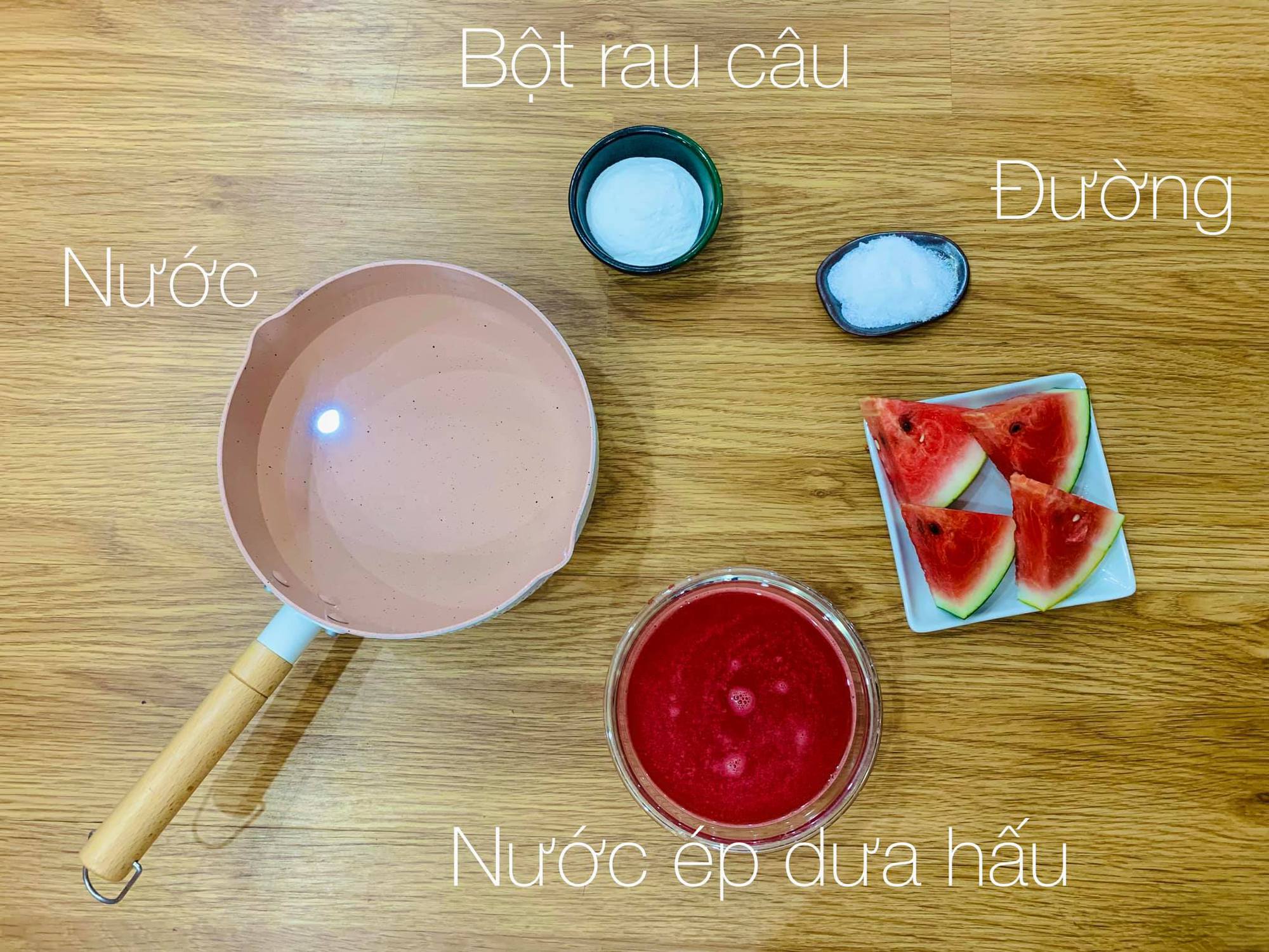 Làm thạch dưa hấu siêu mát lạnh, vừa ngon vừa đẹp, bé mê tít - Ảnh 2.