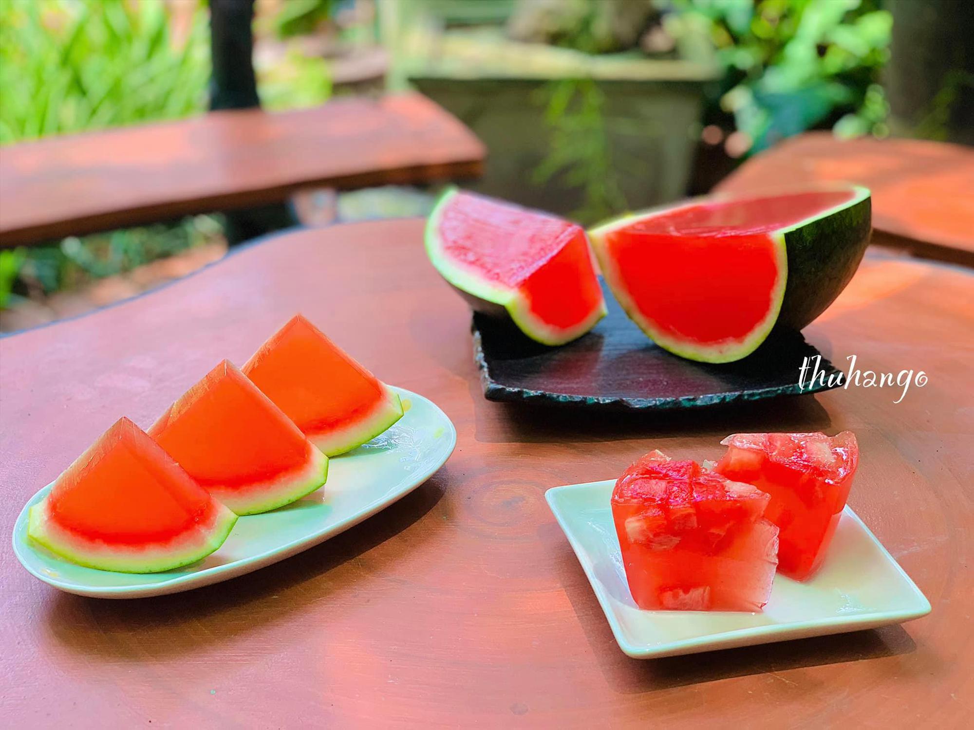 Làm thạch dưa hấu siêu mát lạnh, vừa ngon vừa đẹp, bé mê tít - Ảnh 3.