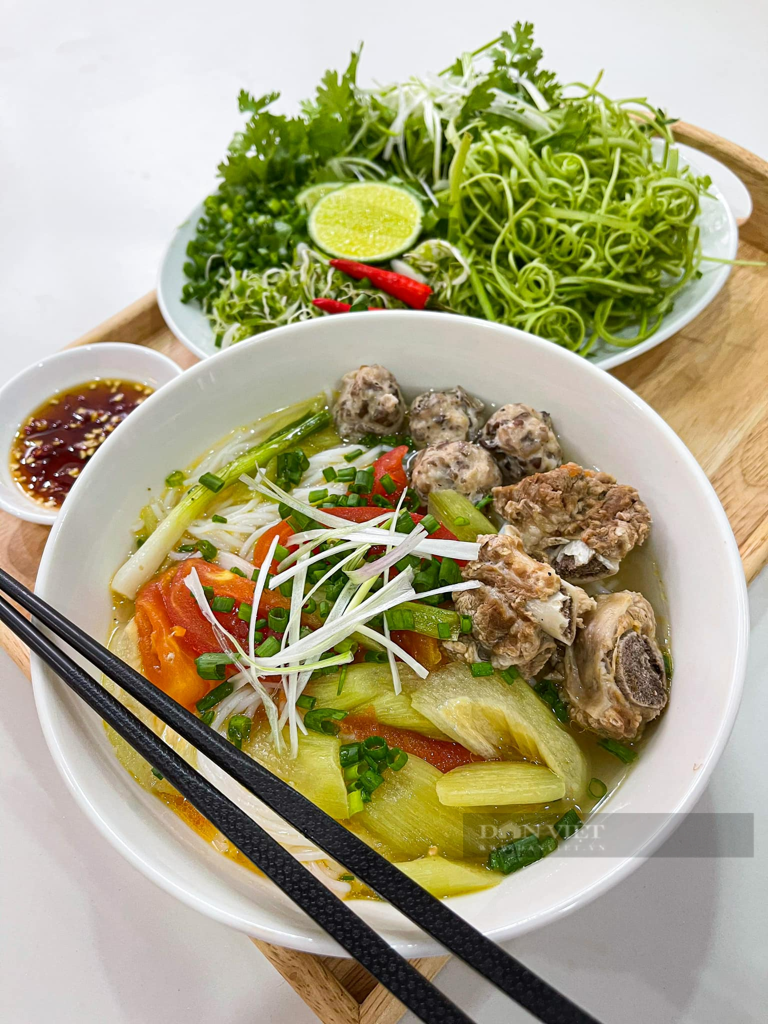 Gia vị không thể thiếu khi làm món bún mọc sườn nấu chua tròn vị - Ảnh 3.