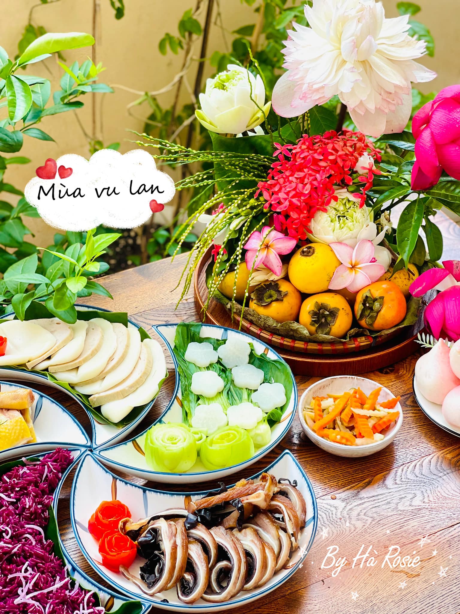 Mâm cỗ cúng Rằm tháng 7 đầy đủ, rực rỡ màu sắc, tỏ lòng thành, cầu may mắn, bình an - Ảnh 4. Mâm cỗ cúng Rằm tháng 7 đầy đủ, rực rỡ màu sắc, tỏ lòng thành, cầu may mắn, bình an - Ảnh 4.
