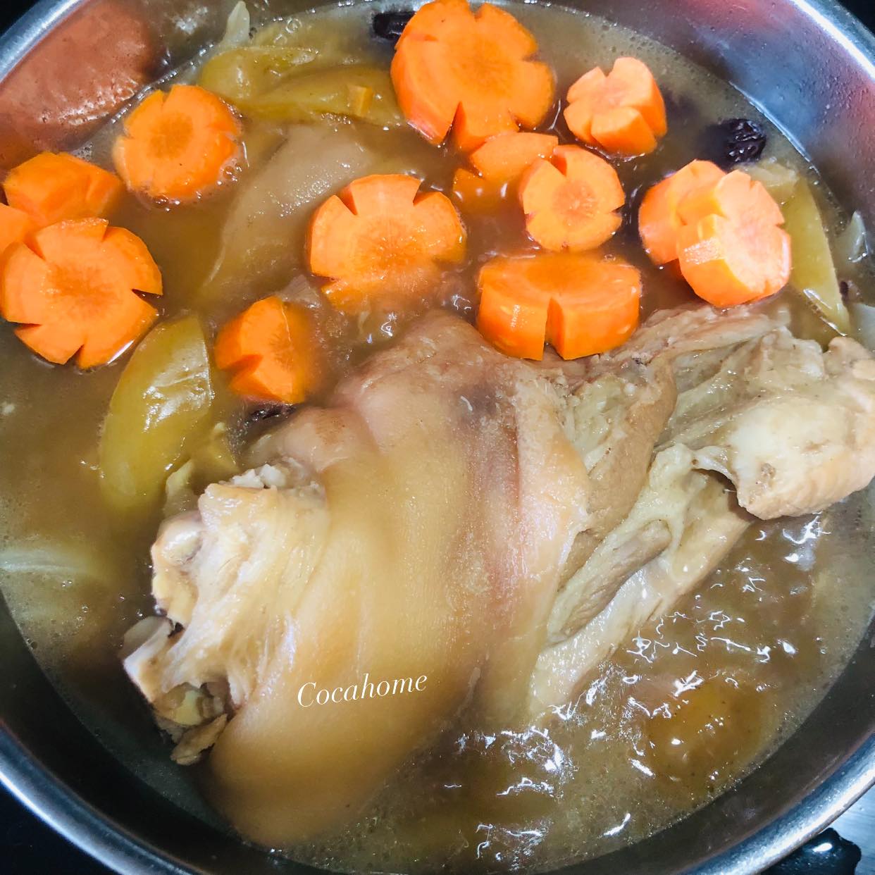 Muốn hầm chân giò nhanh mềm, da săn đừng bỏ qua bước này - Ảnh 7.