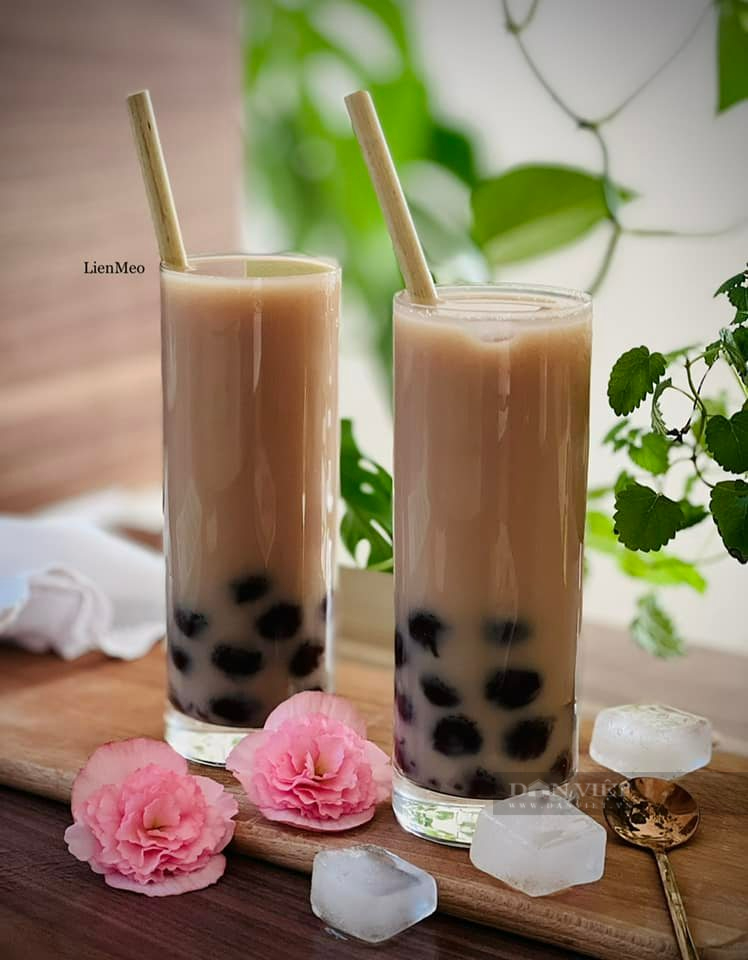 Mách bạn cách làm trà sữa trân châu đường nâu kem tươi mát lịm cho ngày hè - Ảnh 7. Mách bạn cách làm trà sữa trân châu đường nâu kem tươi mát lịm cho ngày hè - Ảnh 7.