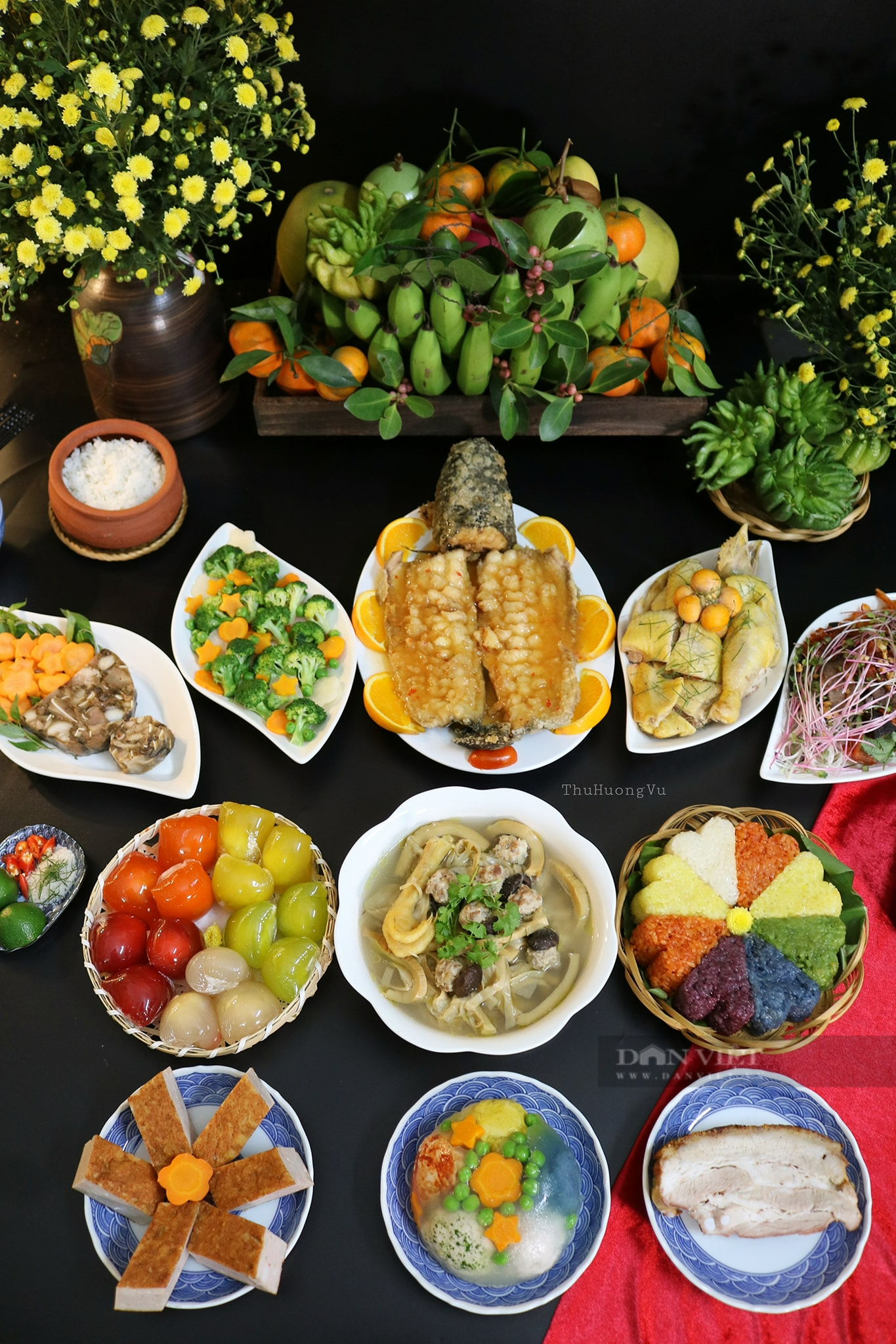 Gợi ý thực đơn mâm cúng ngũ sắc mùng 1 Tết đầy đủ cầu mong một năm mới bình an, may mắn - Ảnh 3.