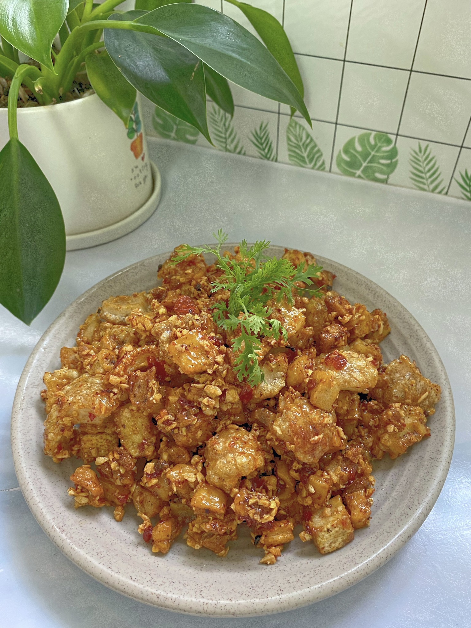 Mách bạn cách làm món ăn vặt siêu đỉnh từ mỡ heo, giòn rụm ăn là nghiền trong những ngày trời lạnh - Ảnh 3.