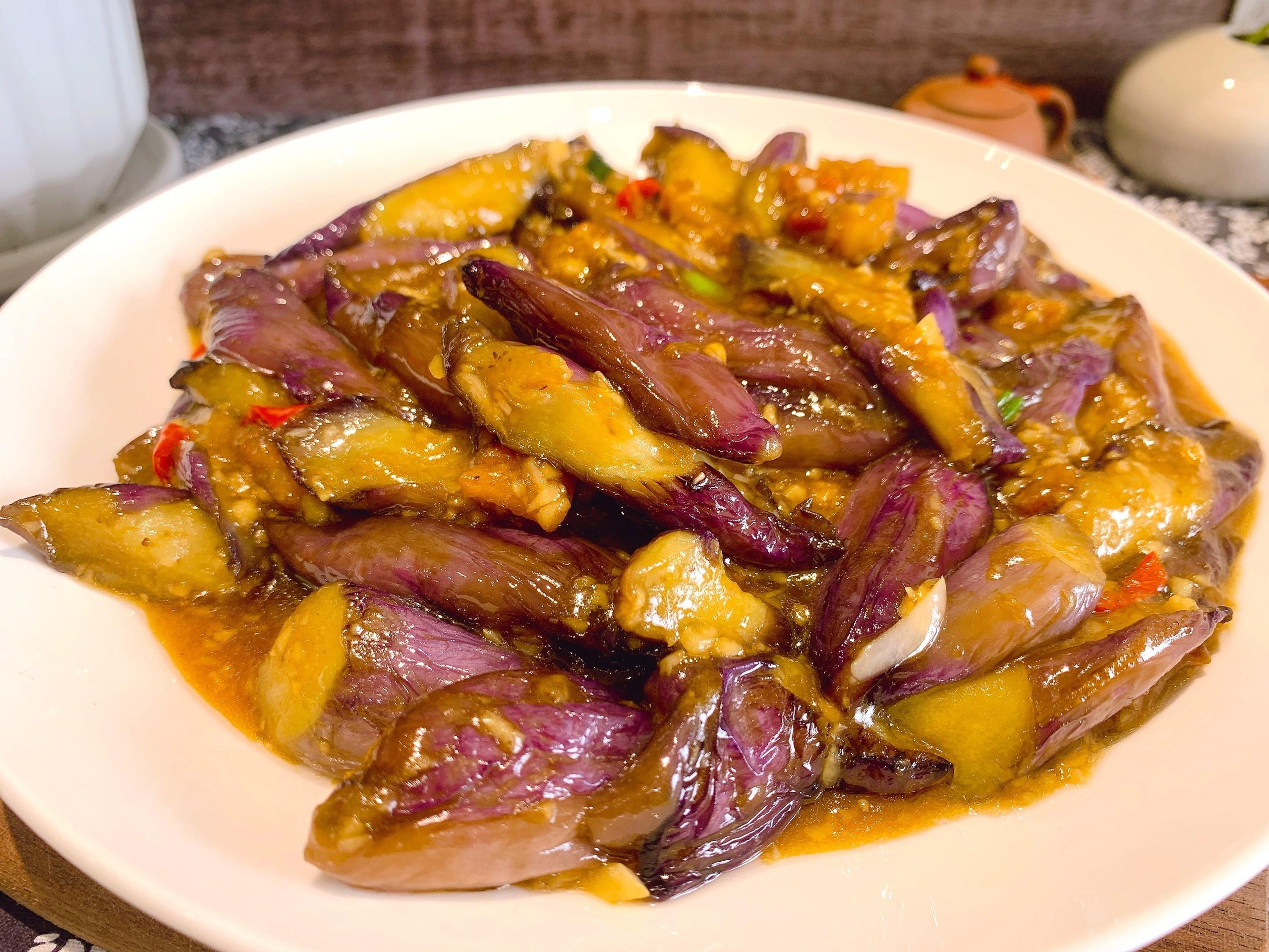 Cà tím chế biến cách này, không cần chiên, không dầu mỡ, không đổi màu, ăn với cơm cực đỉnh- Ảnh 10. Cà tím chế biến cách này, không cần chiên, không dầu mỡ, không đổi màu, ăn với cơm cực đỉnh- Ảnh 10.
