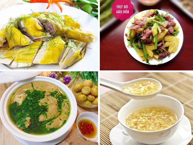 Thực đơn tươi mát cho những ngày thời tiết “ẩm ương”