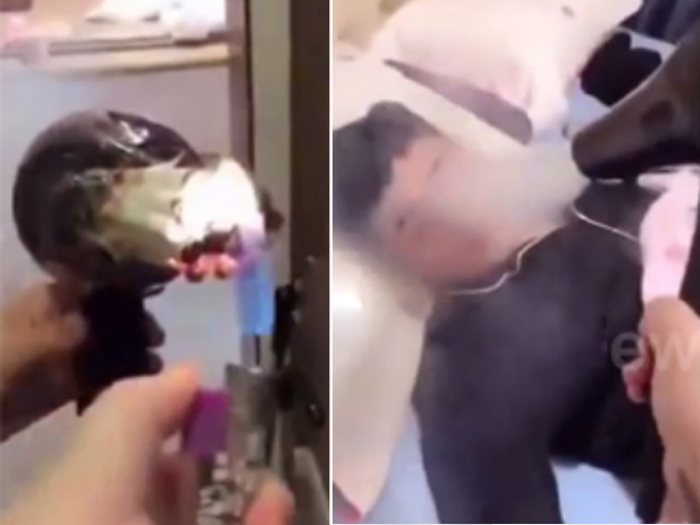 Hết hồn với clip vợ ”troll” chồng nghiện thuốc lá