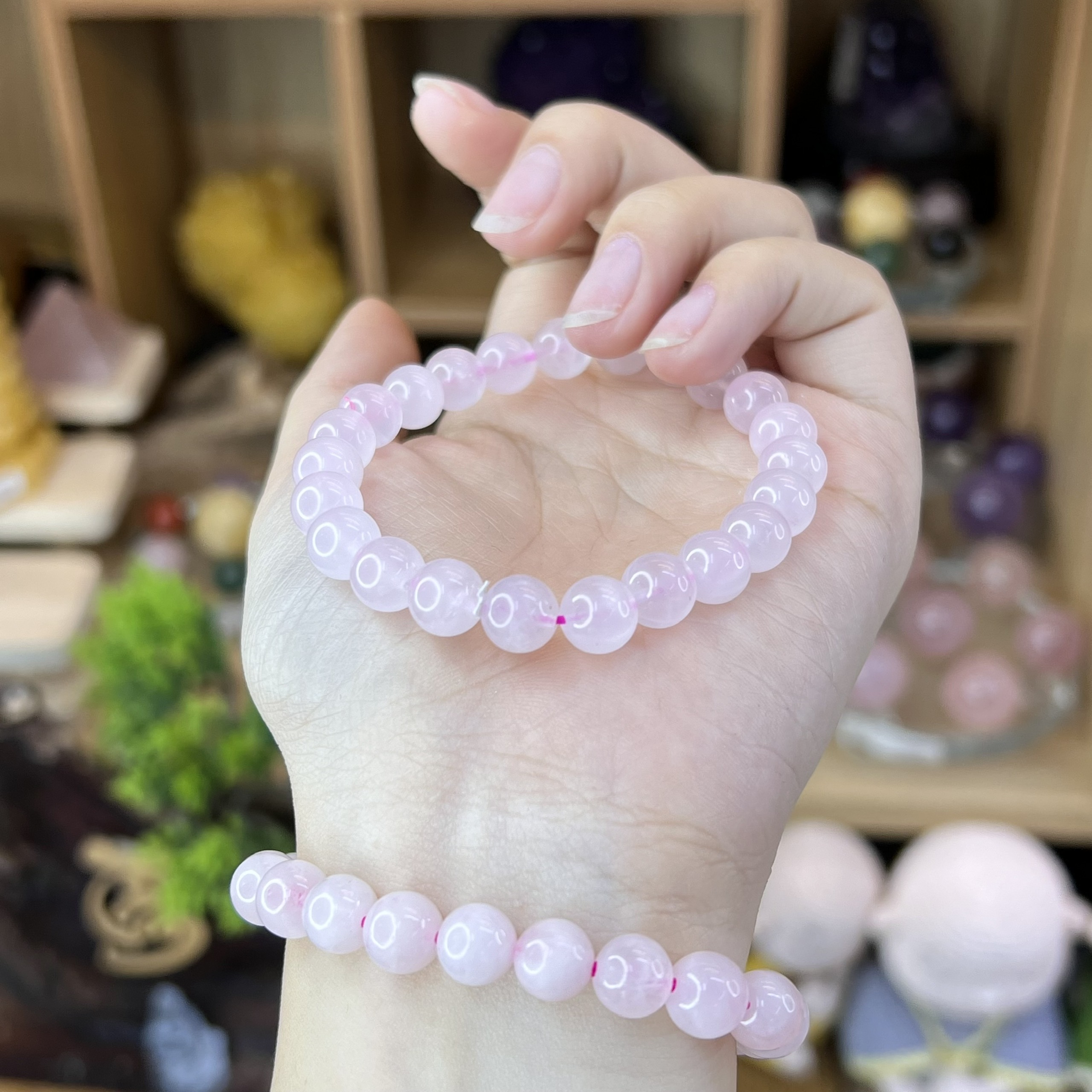 Chuỗi đá thạch anh hồng