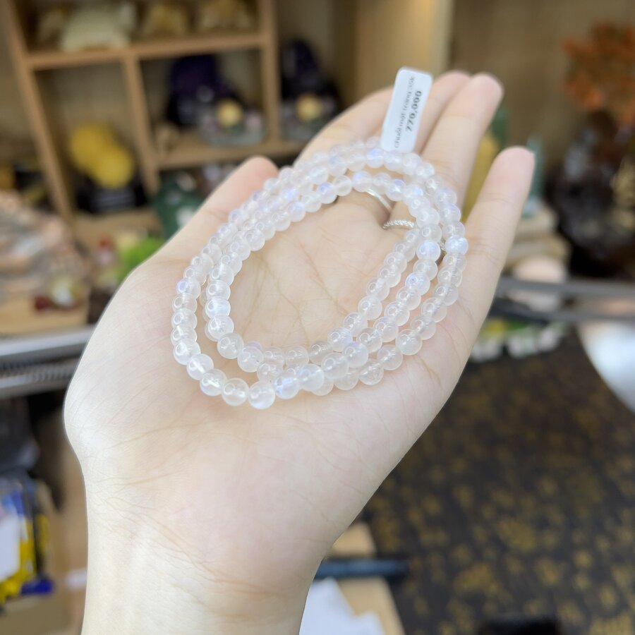 Dây Quấn Tay Đá Mặt Trăng 35 (Moonstone)