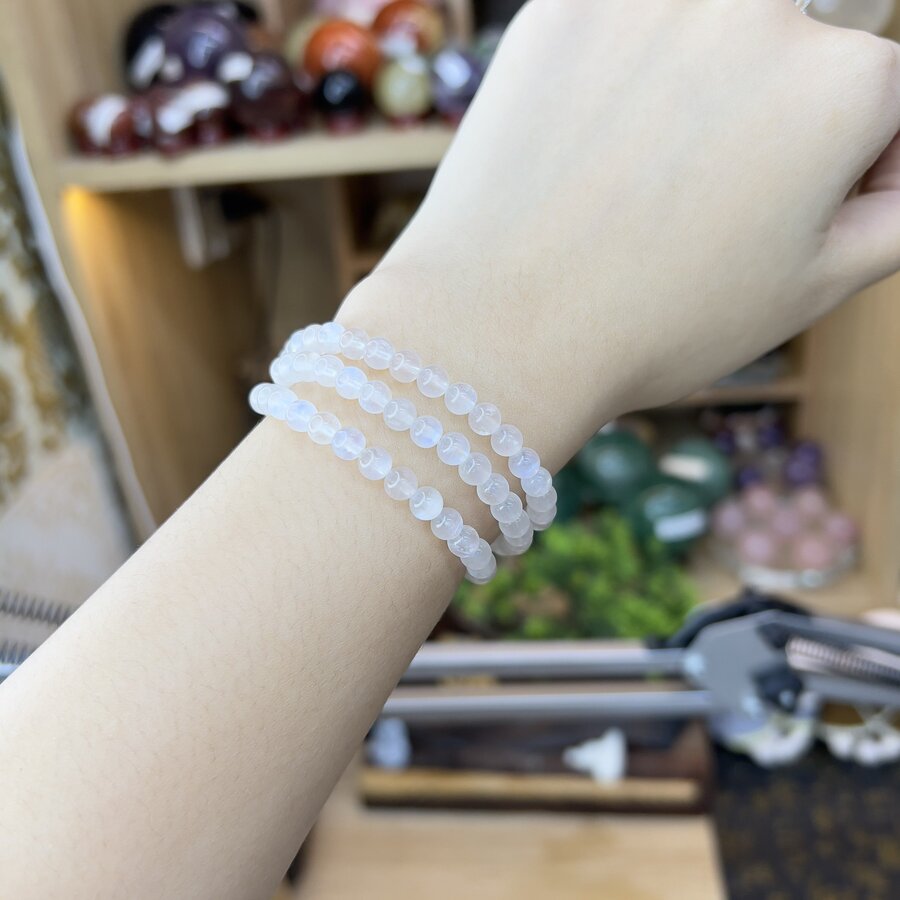 Dây Quấn Tay Đá Mặt Trăng 35 (Moonstone)
