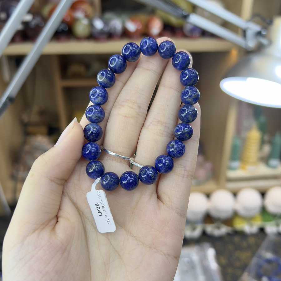 Chuỗi Hạt Đeo Tay Đá Lapis 28