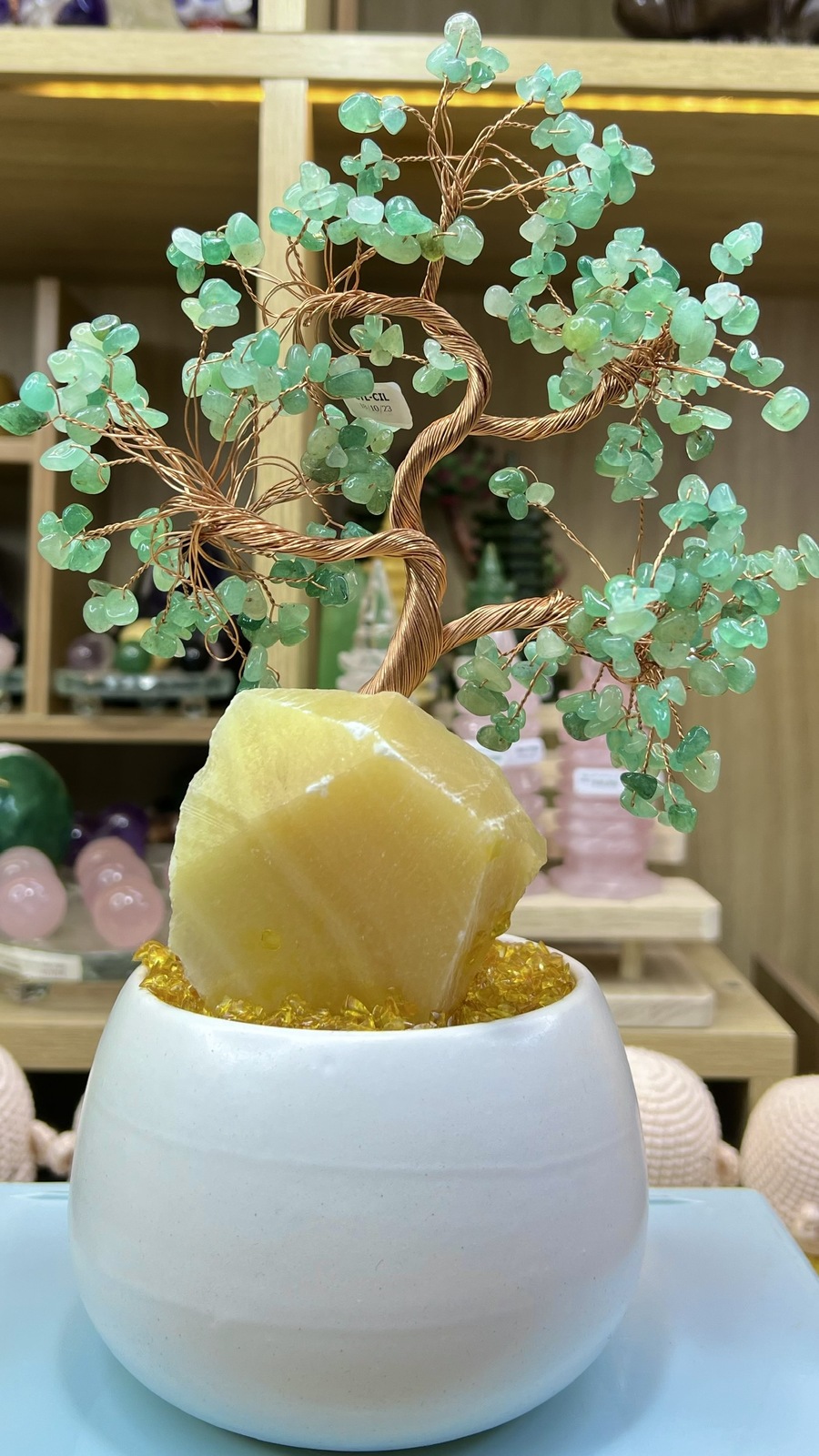 Cây Tài Lộc Aventurine Vụn Vàng