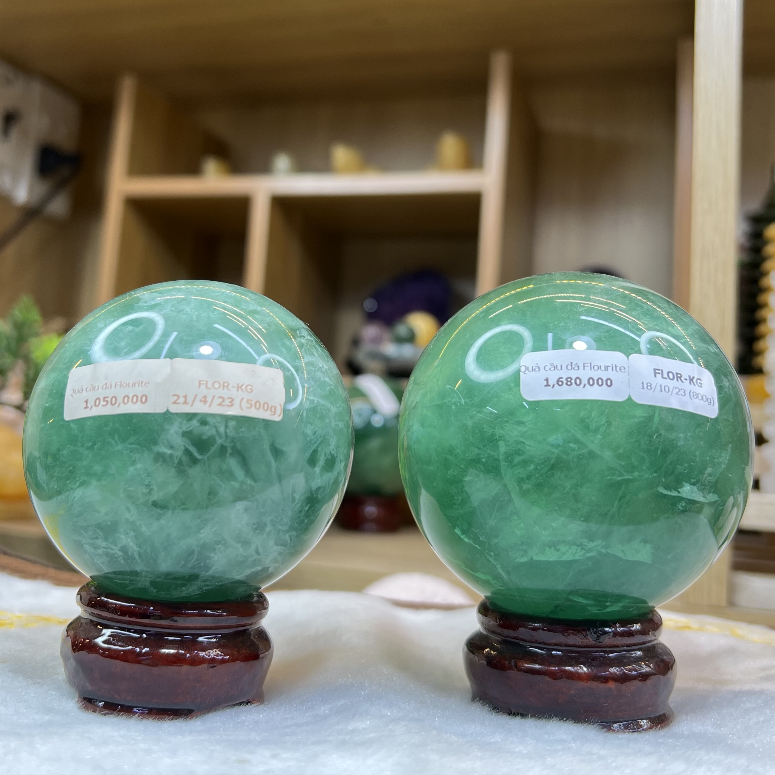 Quả Cầu Đá Flourite